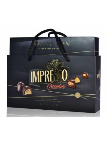 Набор шок. конфет Impresso Premium "черный" 424гр*4 шт Спартак